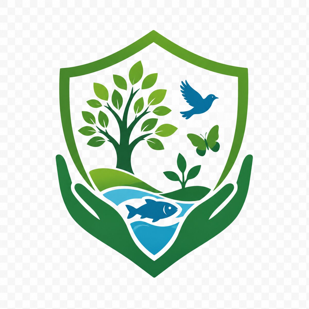 Illustration promoting biodiversity and ecosystem conservation